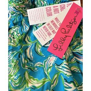 NEW Lilly Pulitzer Men's Chick Magnet Capri Trunk Shorts Cumulus Blue XL Bathing